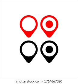 Icono de ubicación de anclaje logotipo vectorial