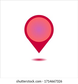 Icono de ubicación de anclaje logotipo vectorial