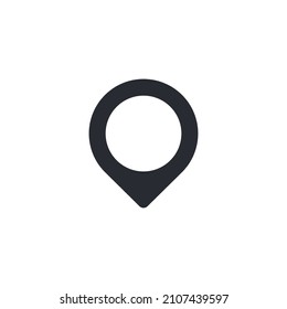 Pin. Location icon. Vector sign. Pin icon vector. Location icon. Pointer. Marker icon. Map pointer. Gps navigation. Road map. Position indicator.