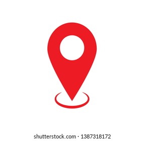 Pin location icon vector template