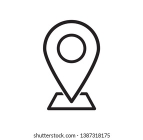 Pin location icon vector template