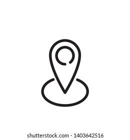 pin location icon vector template