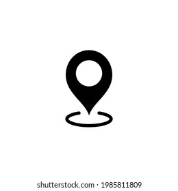Pin location icon for web app. Vector illustration