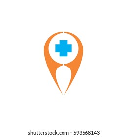 pin location icon.logo vector