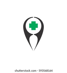pin location icon.logo vector