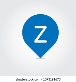 Pin Location with initial logo
