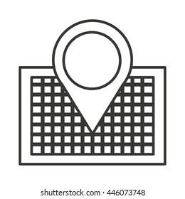 pin location  isolated icon design, vector illustration  graphic