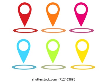 Pin location isolated icon design, vector illustration graphic.