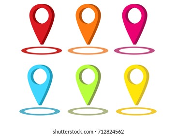 Pin location isolated icon design, vector illustration graphic.