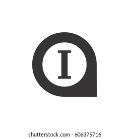 pin location with letter i 