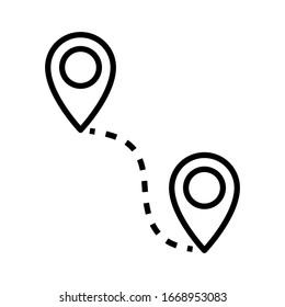 Pin-Position - Design-Vorlage für die Vektorillustration von Locator-Symbolen