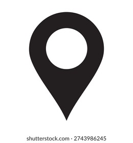 Plantilla de diseño de Vector de icono de ubicación de pin