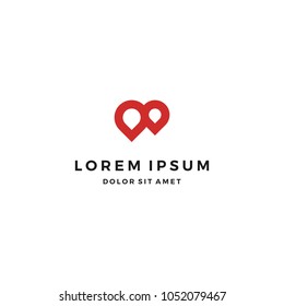 Pin Location Logo Design