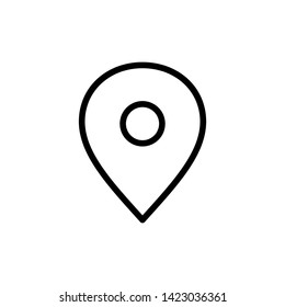Pin Location Logo Icon Vector