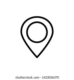 Pin Location Logo Icon Vector