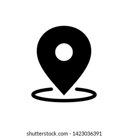 Pin Location Logo Icon Vector
