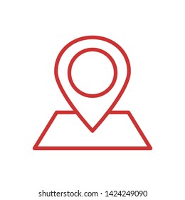 Pin Location Logo Icon Vector