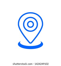 Pin Location Logo Icon Vector