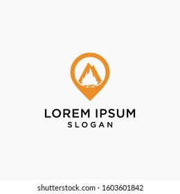 pin location logo simple premium