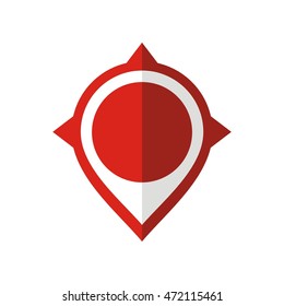 Pin location logo vector