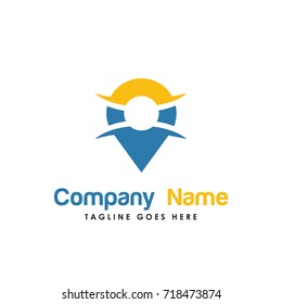 pin location logo vector. Contains such Icons as place, position, travel, pointer,