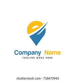 pin location logo vector. Contains such Icons as place, position, travel, pointer,