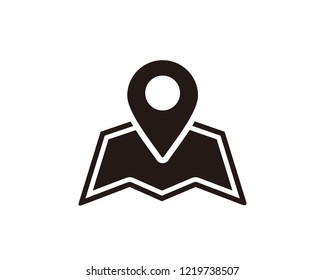 Pin location map icon