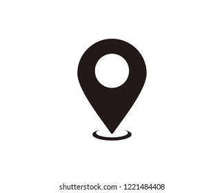 Pin location map icon
