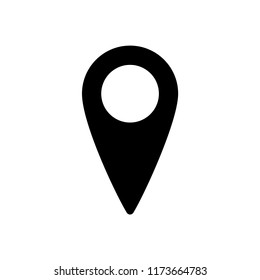 Pin Location Map Mark Icon. Vector.