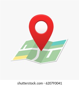 pin location map vector ,marker ,direction