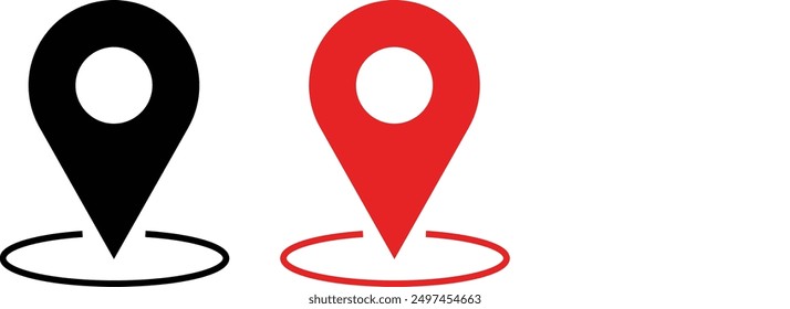 pin location mark for maps stock illustration