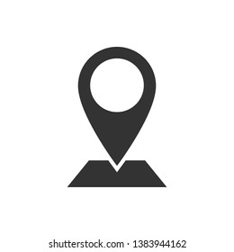 Pin Location Mark Sign Icon Vector Illustration.	