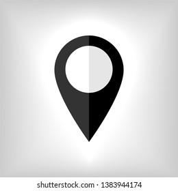 Pin Location Mark Sign Icon Vector Illustration.	
