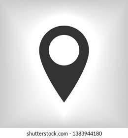 Pin Location Mark Sign Icon Vector Illustration.	