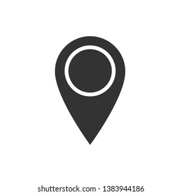 Pin Location Mark Sign Icon Vector Illustration.	