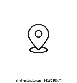 Pin Location Mark Sign Icon Vector Illustration - Vector