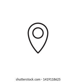 Pin Location Mark Sign Icon Vector Illustration - Vector