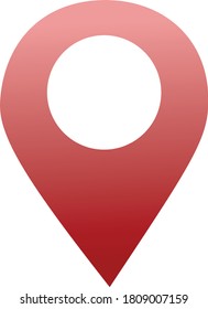 Pin Location Mark Sign Icon Vector Illustration.Red color.location pin icon 

