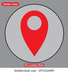Pin Location Mark Sign Icon Vector Illustration. eps 10