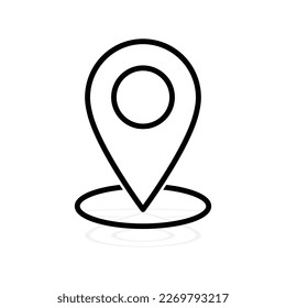 Pin Location Mark Sign Icon .