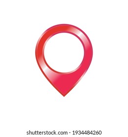 pin location marker icon with realistic and 3d looks