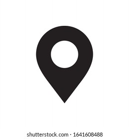Pin Location, pin marker, map pin icon vector isolated