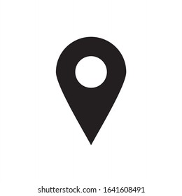 Pin Location, pin marker, map pin icon vector isolated