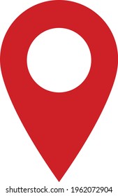 Pin location marker symbol vector