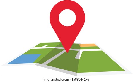 Pin location on a map