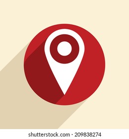 pin location on the map