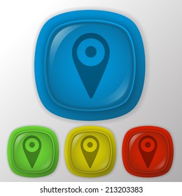 pin location on the map