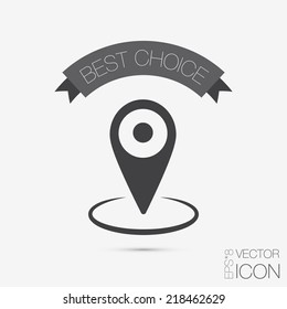 pin location on the map. local pin