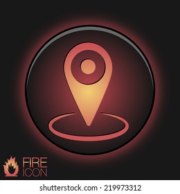 pin location on the map. local pin