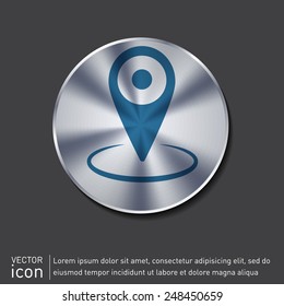 pin location on the map. local pin